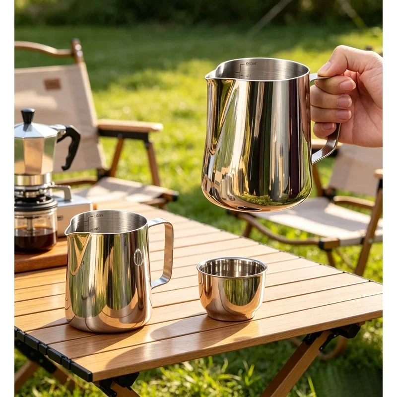Stainless Steel Milk Frothing  - огляд і ціна Barista Milk Jug