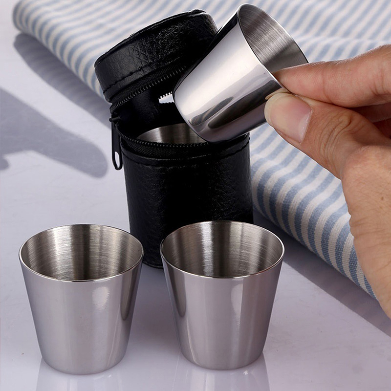 4/6Pcs Stainless Steel Cups Mi - огляд і ціна Coffee Tea And Sugar Set