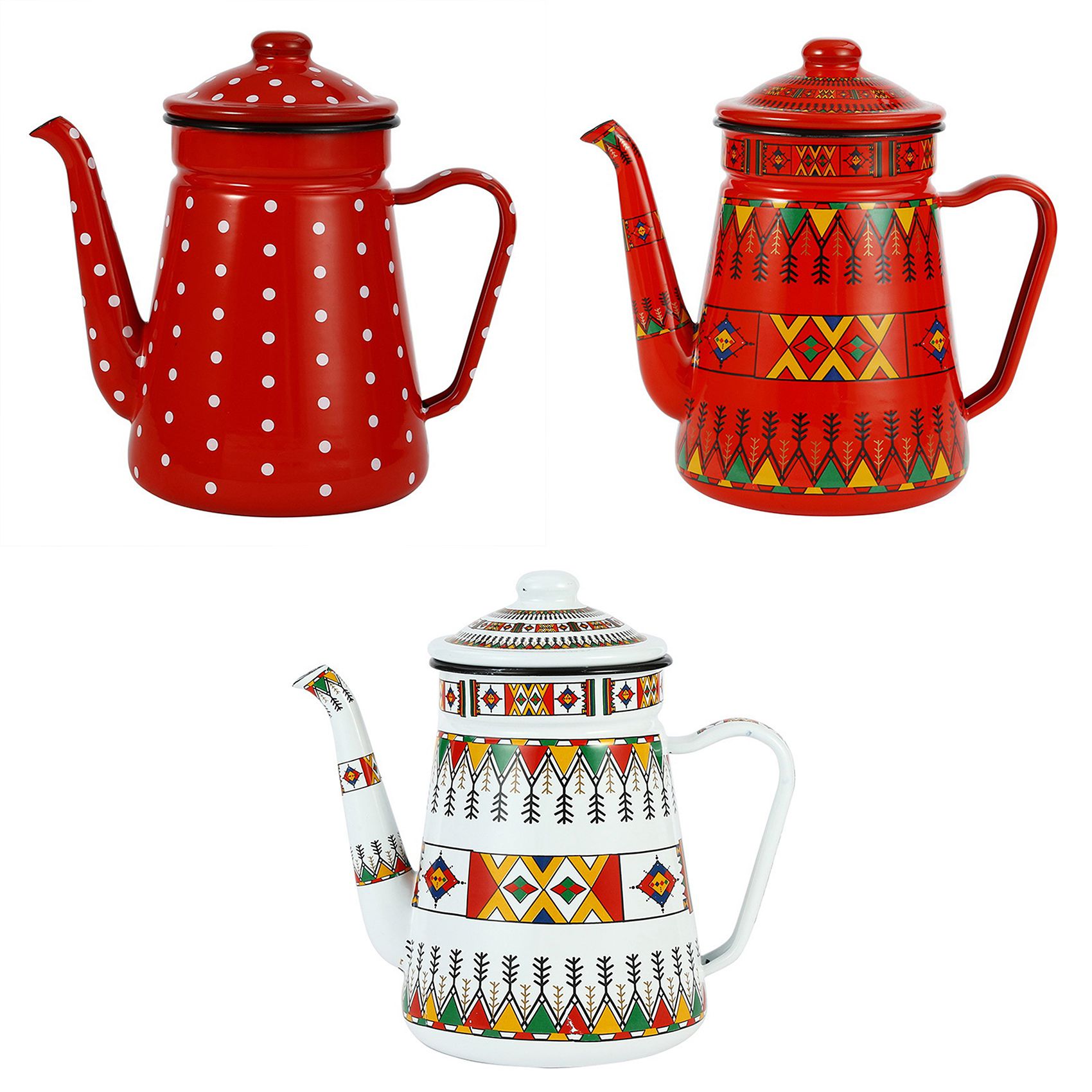 J1UL1N 1.2L Enamel Coffee Pot  - огляд і ціна Barista Milk Jug