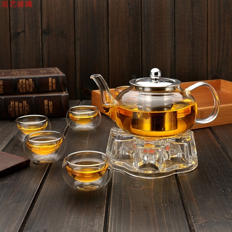 600/800ml Heat Resistant Glass - огляд і ціна Coffee Tea And Sugar Set