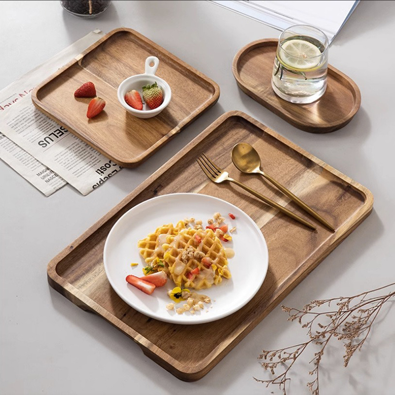 Acacia Wood Coffee Tray Decora - огляд і ціна Coffee Tea And Sugar Set