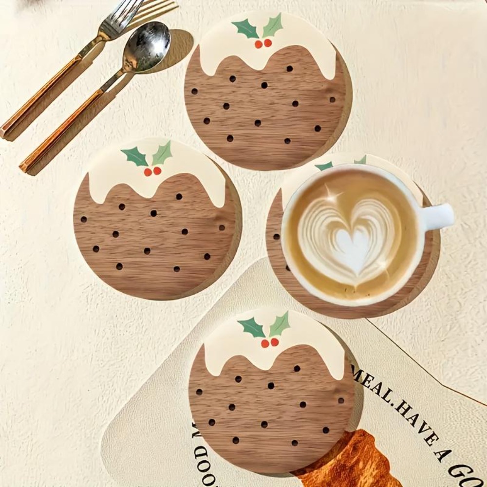 Wooden Cup Coasters Set Puddin - огляд і ціна Xbloom Coffee Tea