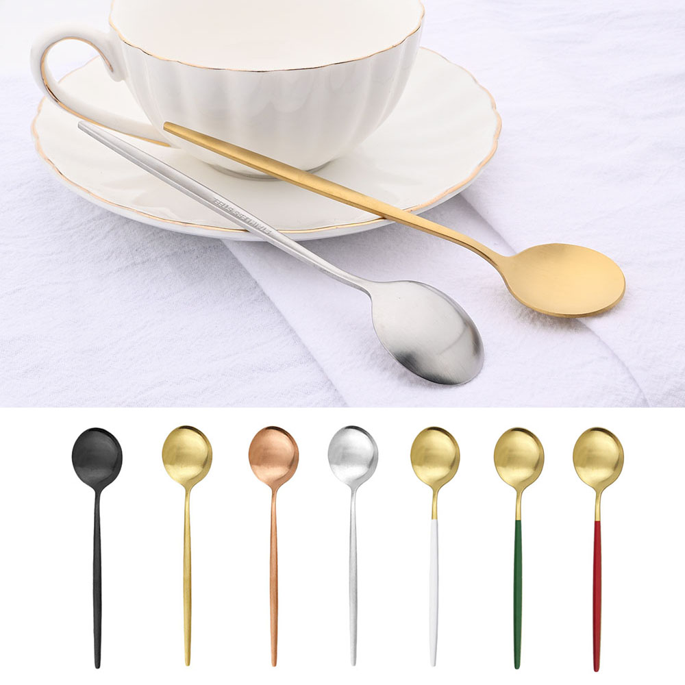 6Pcs Small Matte Spoon Tea Cof - огляд і ціна Coffee Tea And Sugar Set