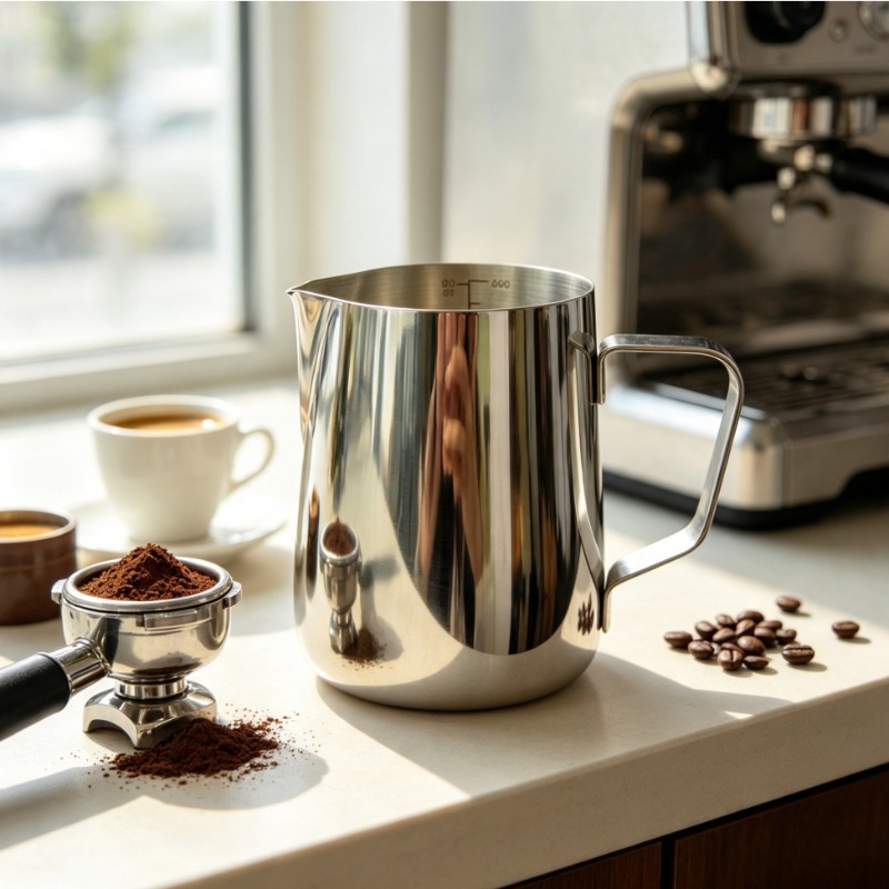 Milk Frothing Pitcher,Stainles - огляд і ціна Barista Milk Jug